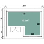 Plattegrond Tuinhuis Trevi 4533 Modern