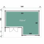 Plattegrond Tuinhuis Trevi 5439 Klassiek