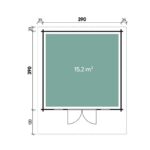 Plattegrond Tuinhuis Solto 3939