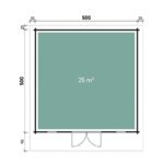 Plattegrond Tuinhuis Solto 5050