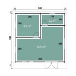 Plattegrond Tuinhuis Stilo 5353