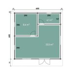 Plattegrond Tuinhuis Vito 6060