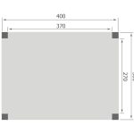 Overkapping Base Serie 1 Douglas 400 x 300 cm plattegrond