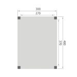 Overkapping Base Serie 1 Douglas 300 x 400 cm plattegrond