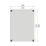 Overkapping Base Serie 2 Douglas 300 x 400 cm plattegrond