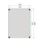 Overkapping Base Serie 3 Douglas 300 x 400 cm plattegrond