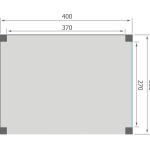 Overkapping Base Serie 3 Douglas 400 x 300 cm plattegrond